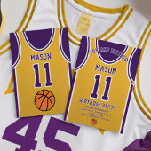 Basketball Birthday Uitnodiging