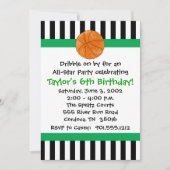 Basketball Birthday-uitnodigingen Kaart (Voorkant)