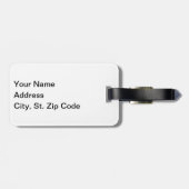 Basketball Black en White Bagagelabel (Achterkant horizontaal)