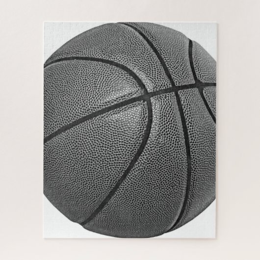 Basketball Black en White Legpuzzel (Verticaal)