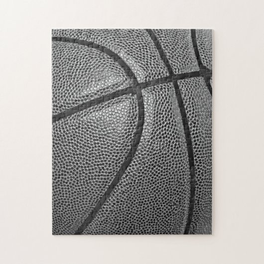 Basketball Black en White Legpuzzel (Verticaal)