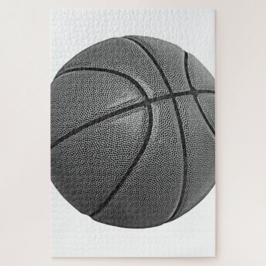 Basketball Black en White Legpuzzel (Verticaal)