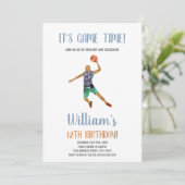 Basketball Black Oranje injecties Kaart (Staand voorkant)