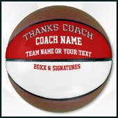 Basketball Blank Area for Player's Signatures Basketbal