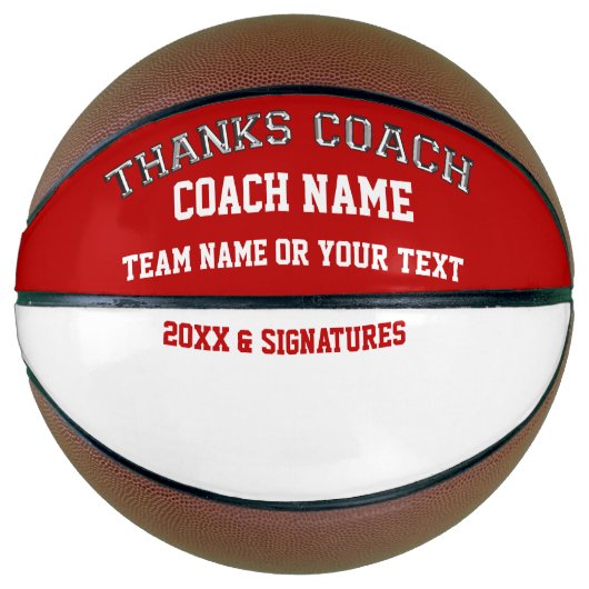 Basketball Blank Area for Player's Signatures Basketbal (Voorkant)