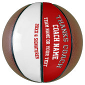 Basketball Blank Area for Player's Signatures Basketbal (Verticaal)