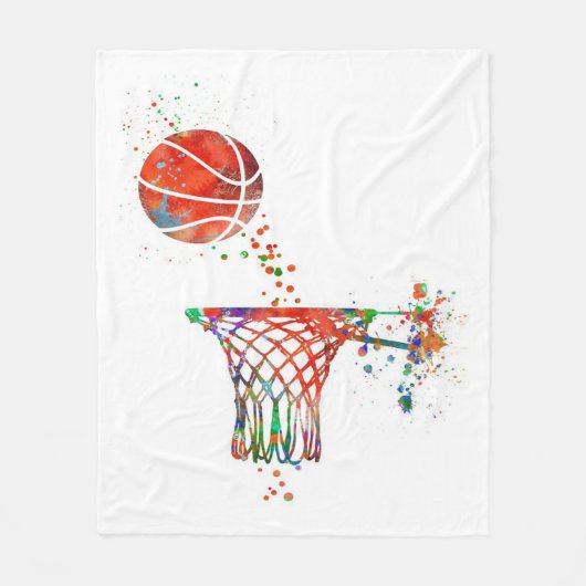Basketball Blanket Fleece Deken (Voorkant)