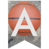 Basketball Blue Bunting Banner Afstudeerder (Tweede vlag)