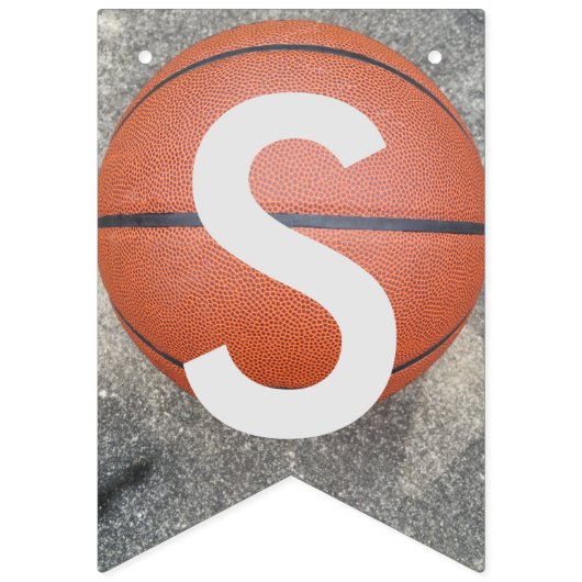 Basketball Blue Bunting Banner Afstudeerder (Derde vlag)