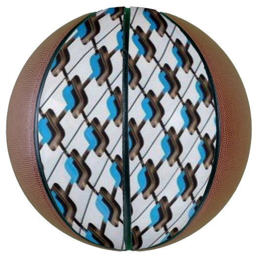 Basketball Blue Grey Basketbal (Verticaal)