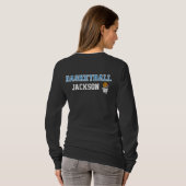 Basketball Blue Lettering | Shirt personaliseren (Achterkant volledig)