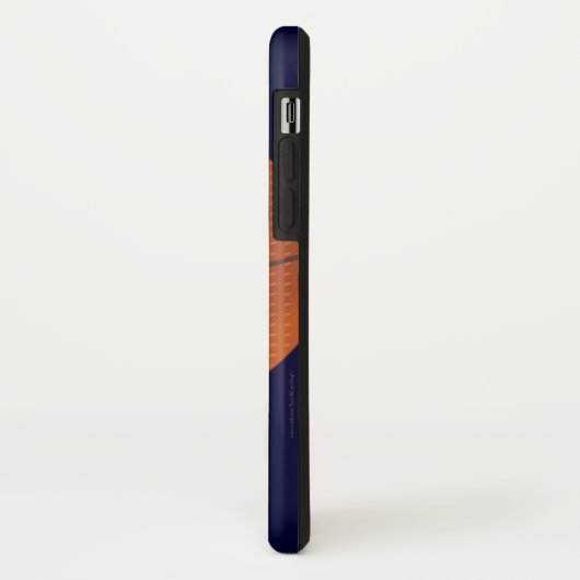 Basketball, Blue, persoonlijke naam Case-Mate iPhone Case (Achterkant/links)