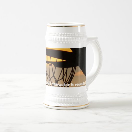 Basketball bouwt geen teken... bierpul (Voorkant rechts)