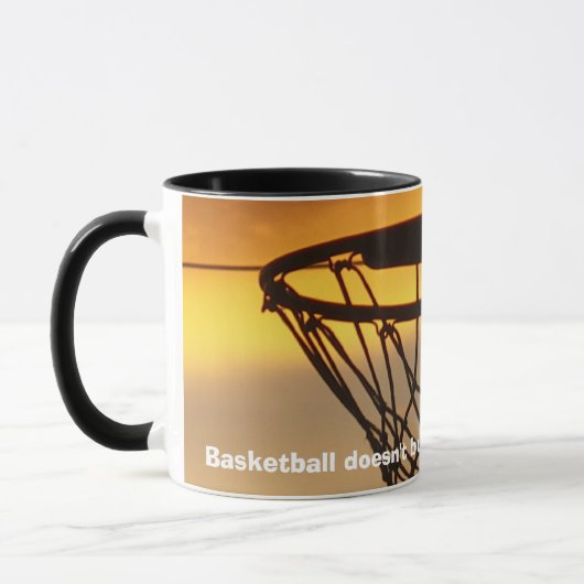 Basketball bouwt geen teken... mok (Links)