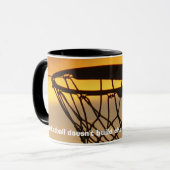 Basketball bouwt geen teken... mok (Voorkant links)