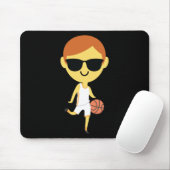 Basketball Boy Emoji 1 Muismat (Met muis)