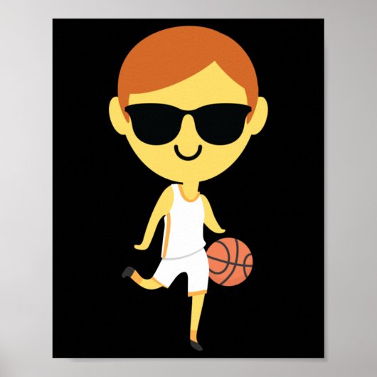 Basketball Boy Emoji 1 Poster (Voorkant)