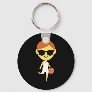 Basketball Boy Emoji 1 Sleutelhanger