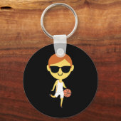 Basketball Boy Emoji 1 Sleutelhanger (Voorkant)