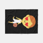 Basketball Boy Emoji Fleece Deken (Voorkant (Horizontaal))
