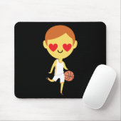 Basketball Boy Emoji Muismat (Met muis)
