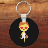 Basketball Boy Emoji Sleutelhanger (Voorkant)