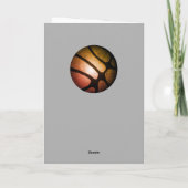 Basketball Boy Foto Happy Birthday Kaart (Achterkant)