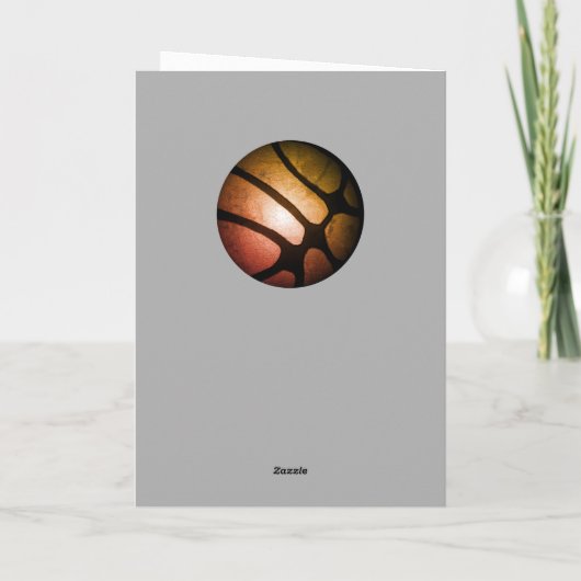 Basketball Boy Foto Happy Birthday Kaart (Achterkant)