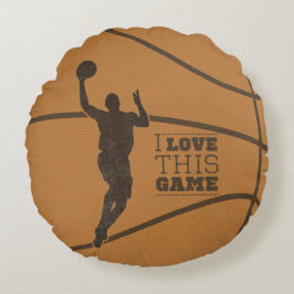 Basketball Boy Game Love Round Sierkussen Rond Kussen
