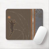 Basketball Boy Net Stripes Mousepad Muismat (Met muis)