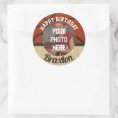 Basketball Boys Birthday Party Photo sticker (Tas)