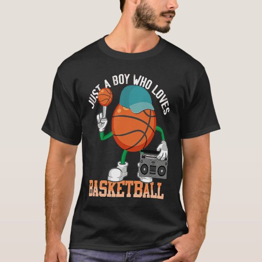 Basketball  Boys Men Team Fan Player Coach T-shirt (Voorkant)