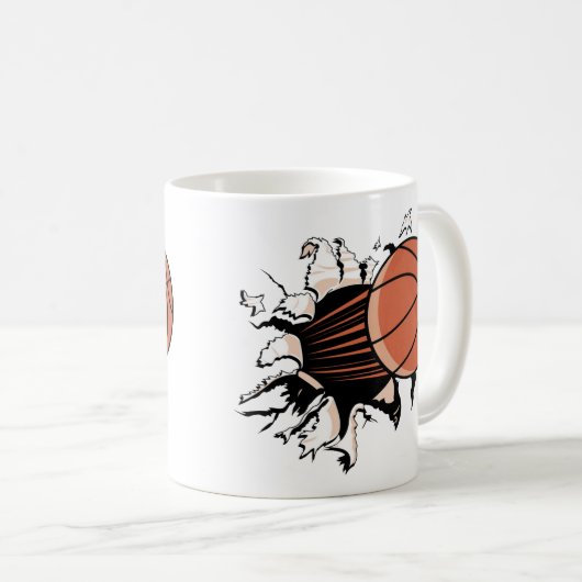 Basketball Breakout Koffiemok (Voorkant rechts)