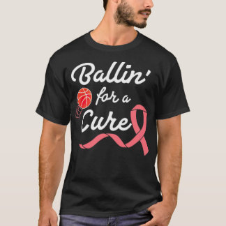 Basketball Breast Cancer Awareness Association sm T-shirt