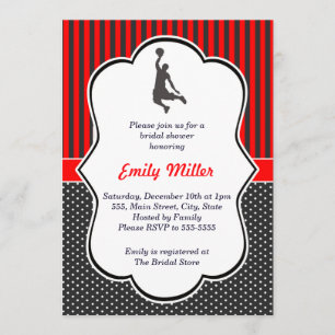 Basketball Bridal Shower Kaart