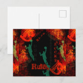 BASKETBALL BRIEFKAART (Voorkant / Achterkant)