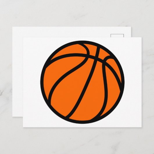 Basketball Briefkaart (Voorkant / Achterkant)