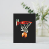 Basketball Briefkaart (Staand voorkant)