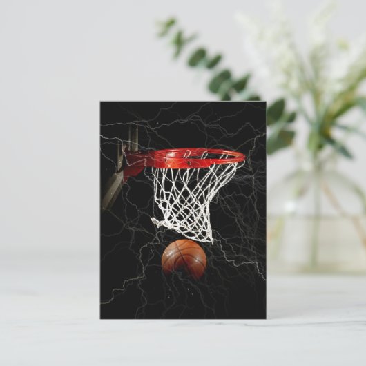 Basketball Briefkaart (Staand voorkant)
