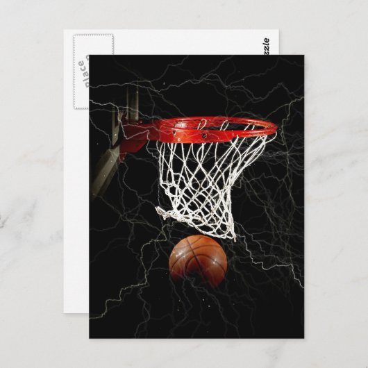 Basketball Briefkaart (Voorkant / Achterkant)