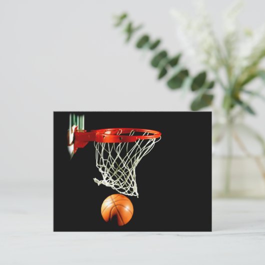 Basketball Briefkaart (Staand voorkant)