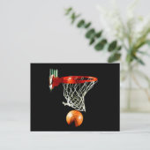 Basketball Briefkaart (Staand voorkant)