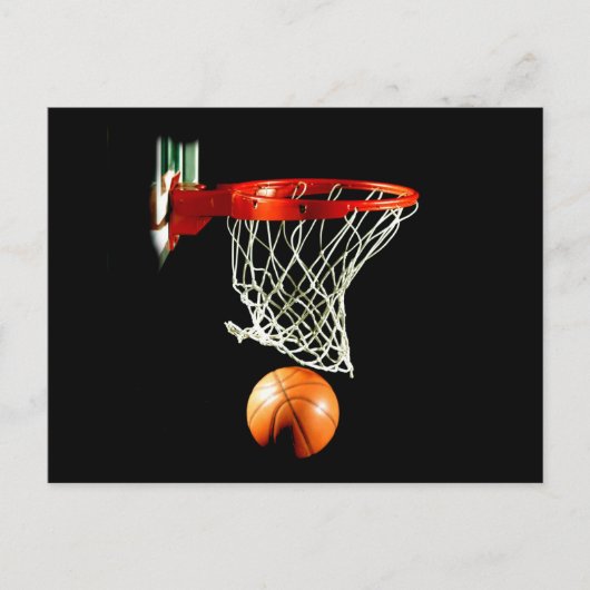 Basketball Briefkaart (Voorkant)