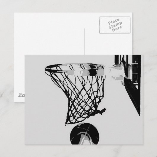 Basketball Briefkaart (Voorkant / Achterkant)