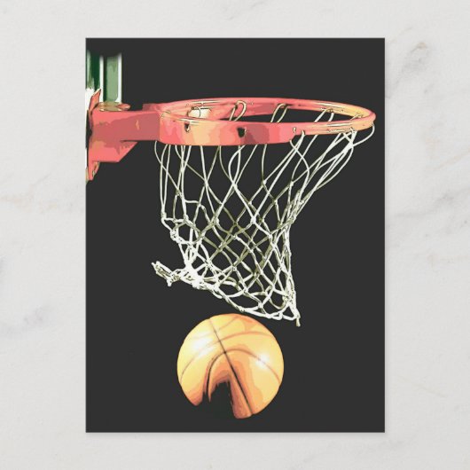 Basketball Briefkaart (Voorkant)
