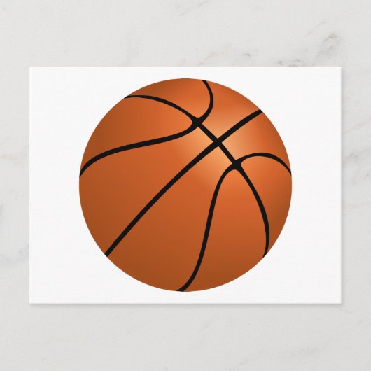Basketball Briefkaart (Voorkant)