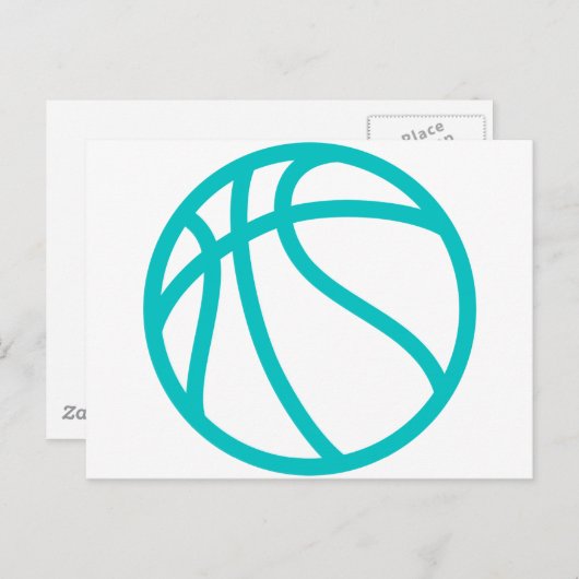 BASKETBALL BRIEFKAART (Voorkant / Achterkant)