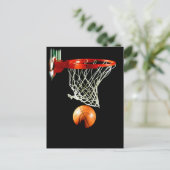 Basketball Briefkaart (Staand voorkant)