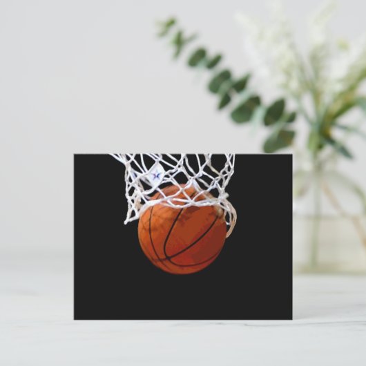 Basketball Briefkaart (Staand voorkant)