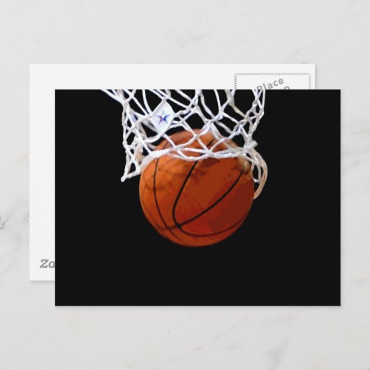 Basketball Briefkaart (Voorkant / Achterkant)